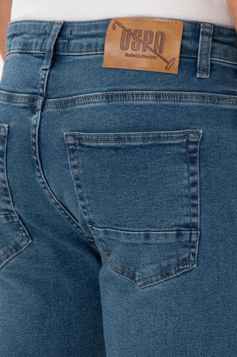 Erkek Mavi Slim Fit Jean Pantolon