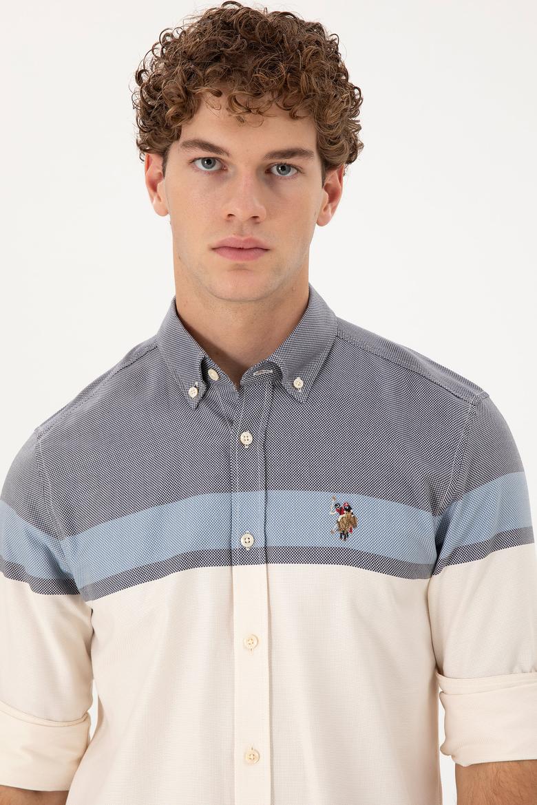 Erkek Lacivert Uzun Kollu Gömlek - 50291253006