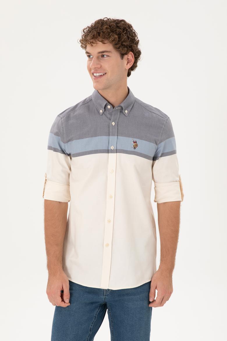 Erkek Lacivert Uzun Kollu Gömlek