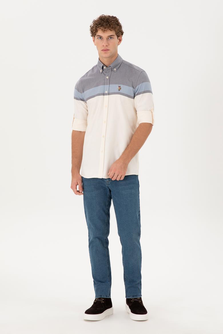 Erkek Lacivert Uzun Kollu Gömlek - 50291253006