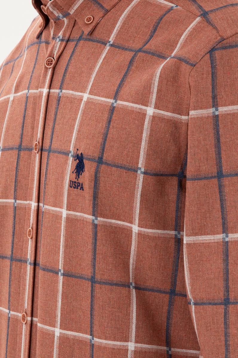 Erkek Kiremit Uzun Kollu Gömlek