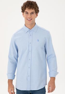 Erkek Açık Mavi Uzun Kollu Gömlek - 50296537006