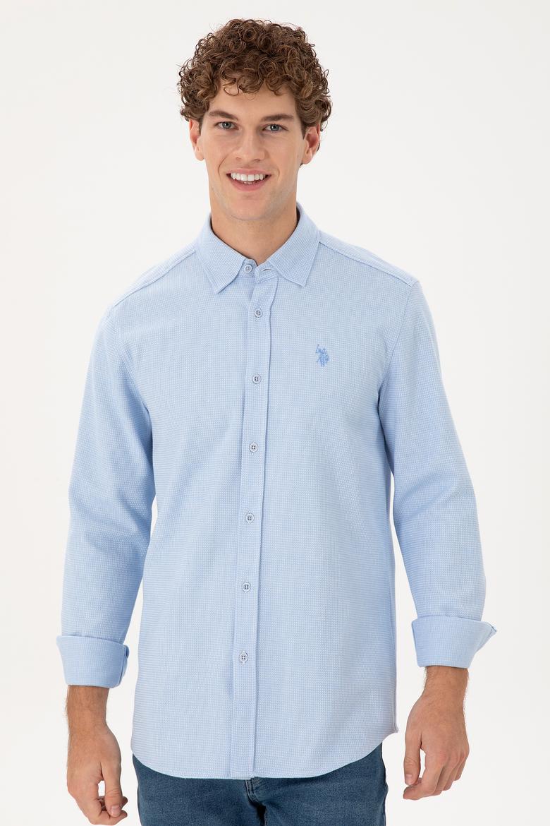 Erkek Açık Mavi Uzun Kollu Gömlek - 50296537006