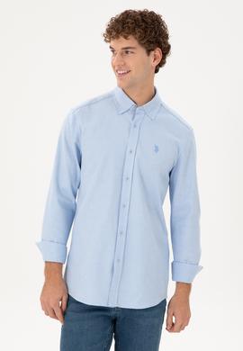 Erkek Açık Mavi Uzun Kollu Gömlek - 50296537006