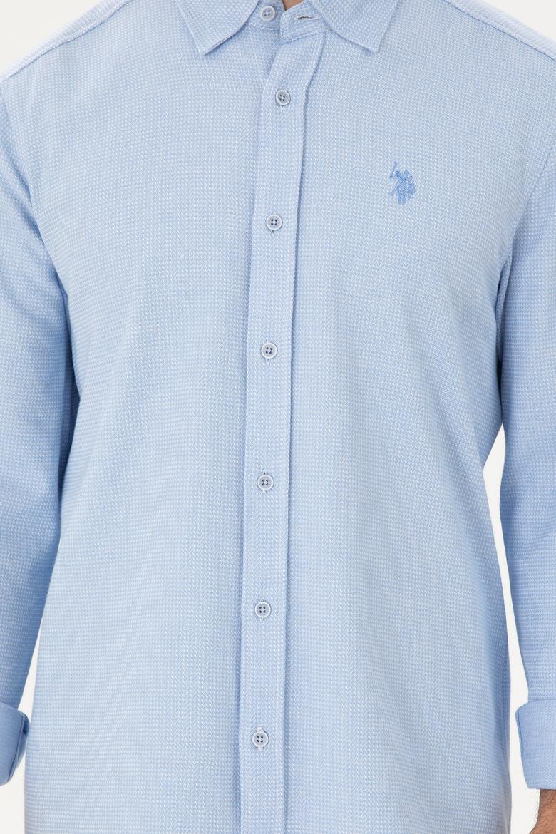 Erkek Açık Mavi Uzun Kollu Gömlek - 50296537006