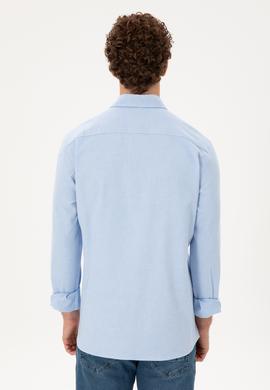 Erkek Açık Mavi Uzun Kollu Gömlek - 50296537006