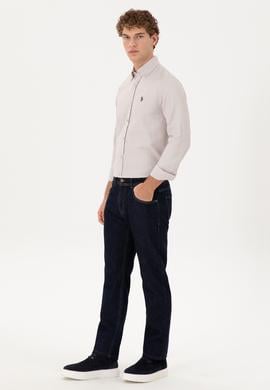 Erkek Lacivert Straight Fit Jean Pantolon - 50296869020