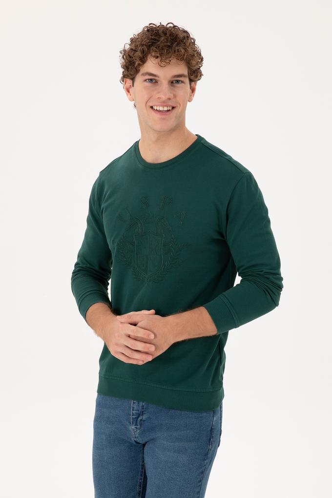 Erkek Koyu Yeşil Sweatshirt