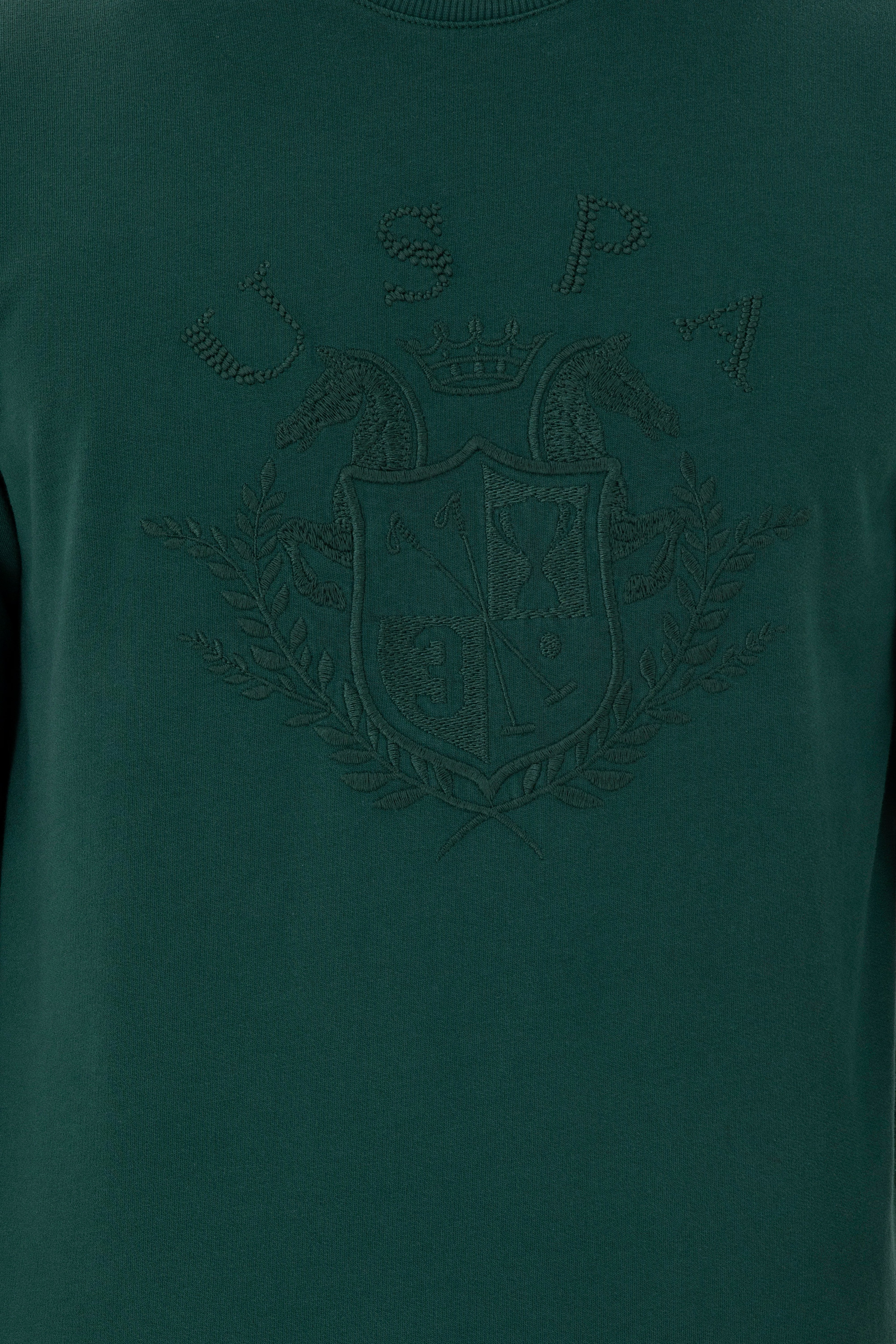 Erkek Koyu Yeşil Sweatshirt