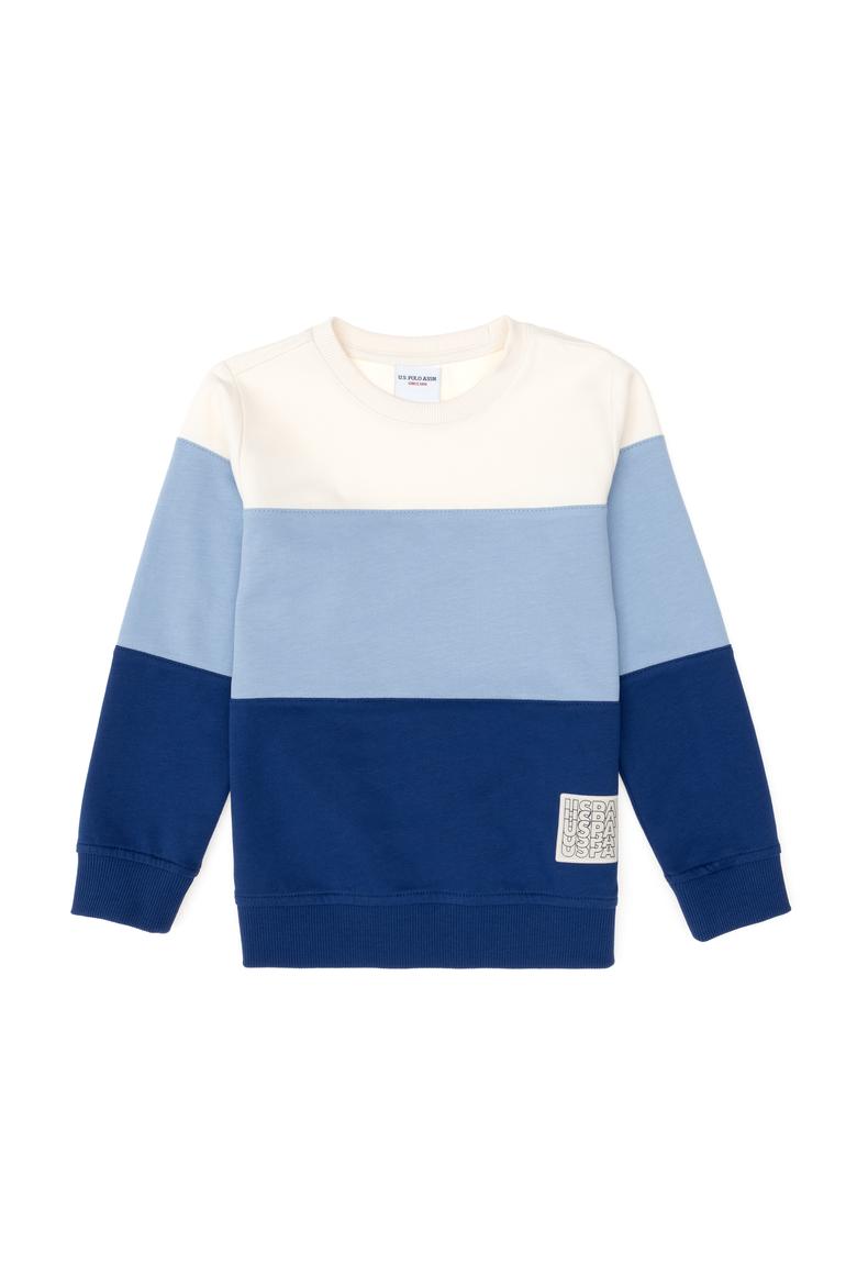 Erkek Çocuk İndigo Bisklet Yaka Sweatshirt - 50293549019