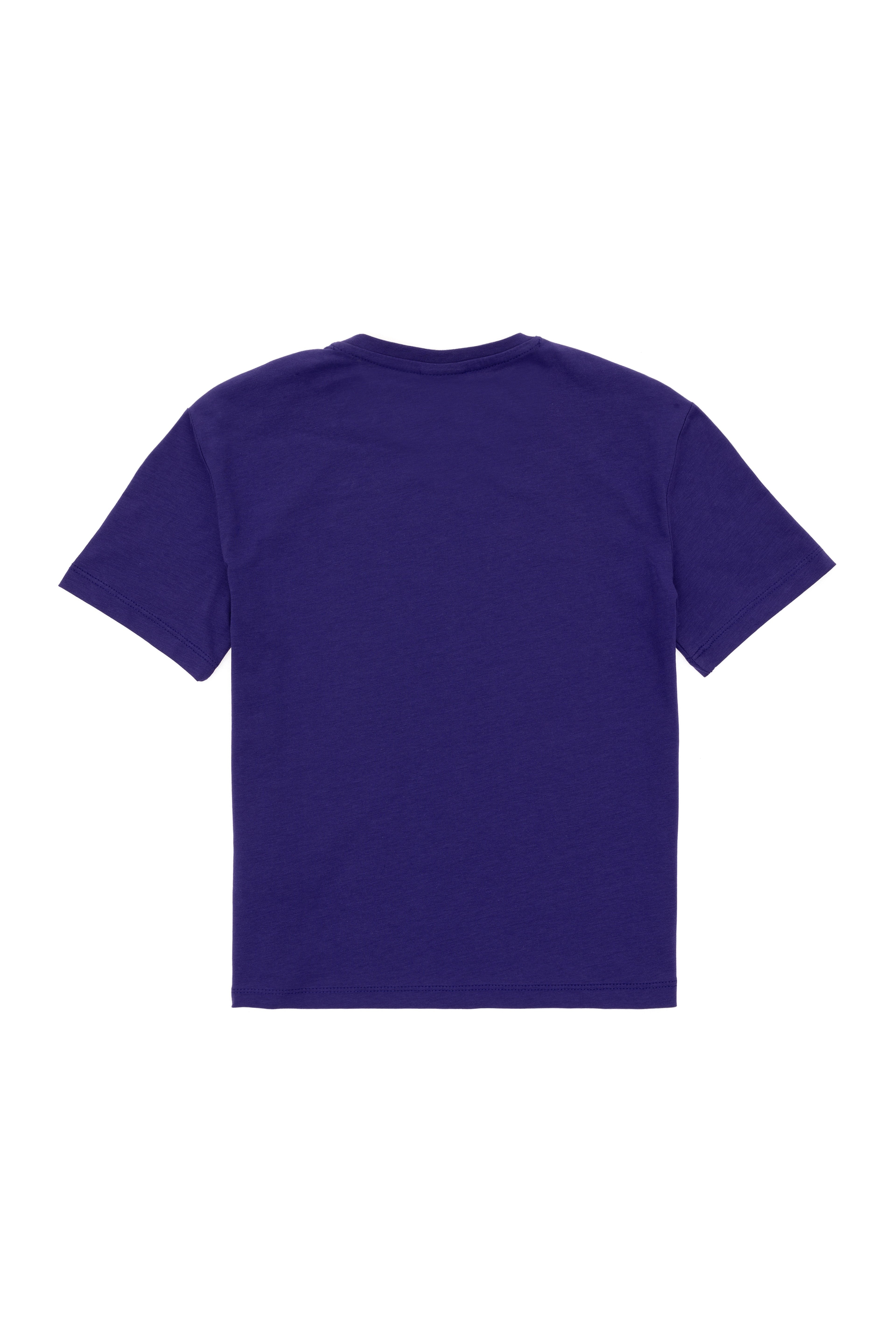 Erkek Çocuk Mor Oversize Bisiklet Yaka Tişört - Image 4
