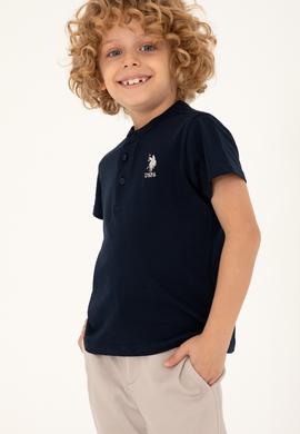 Erkek Çocuk Lacivert Basic Tişört - 50295504076