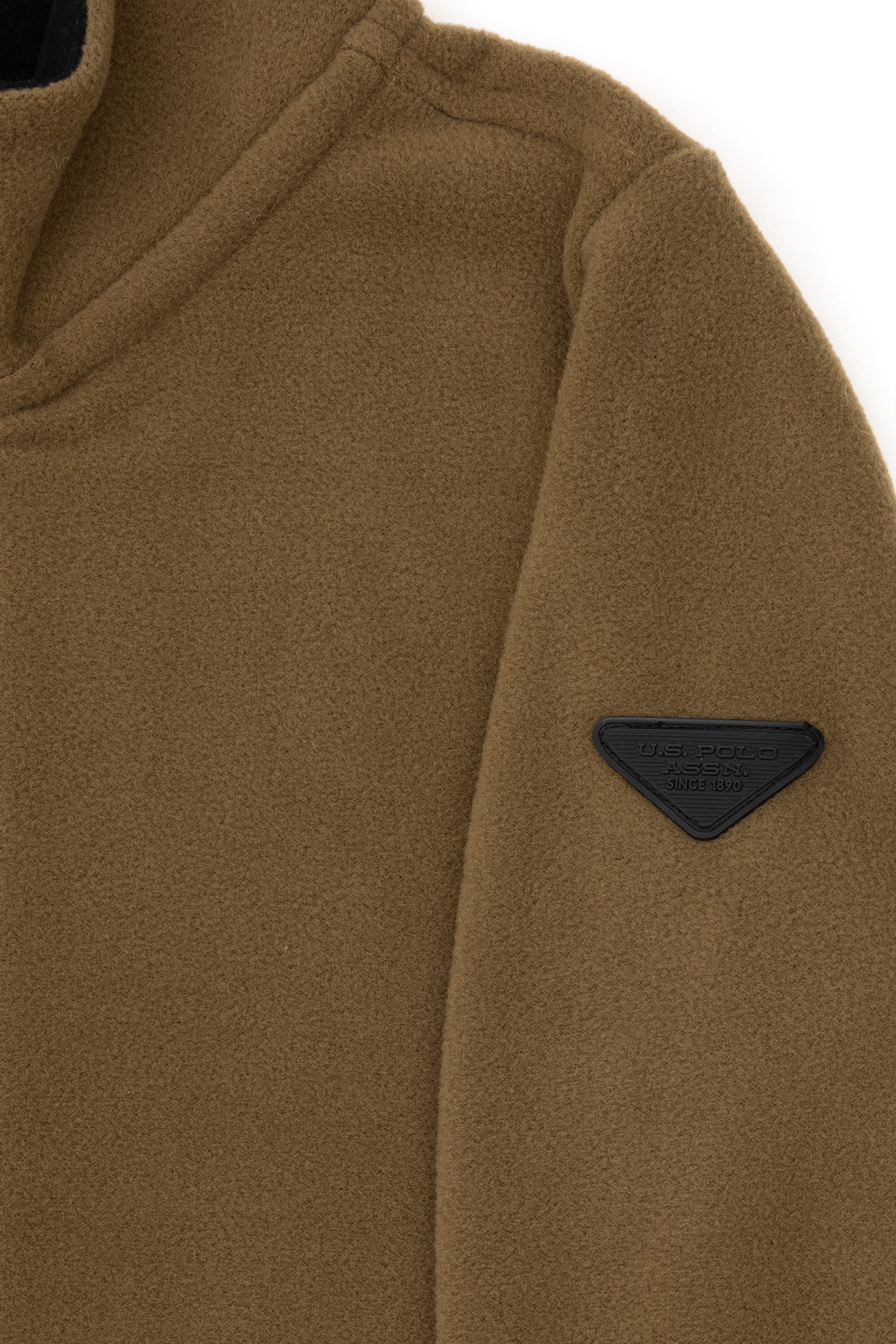 Erkek Çocuk Fermuarlı Haki Polar Sweatshirt - Image 7