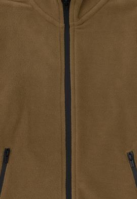 Erkek Çocuk Fermuarlı Haki Polar Sweatshirt - 50298067030