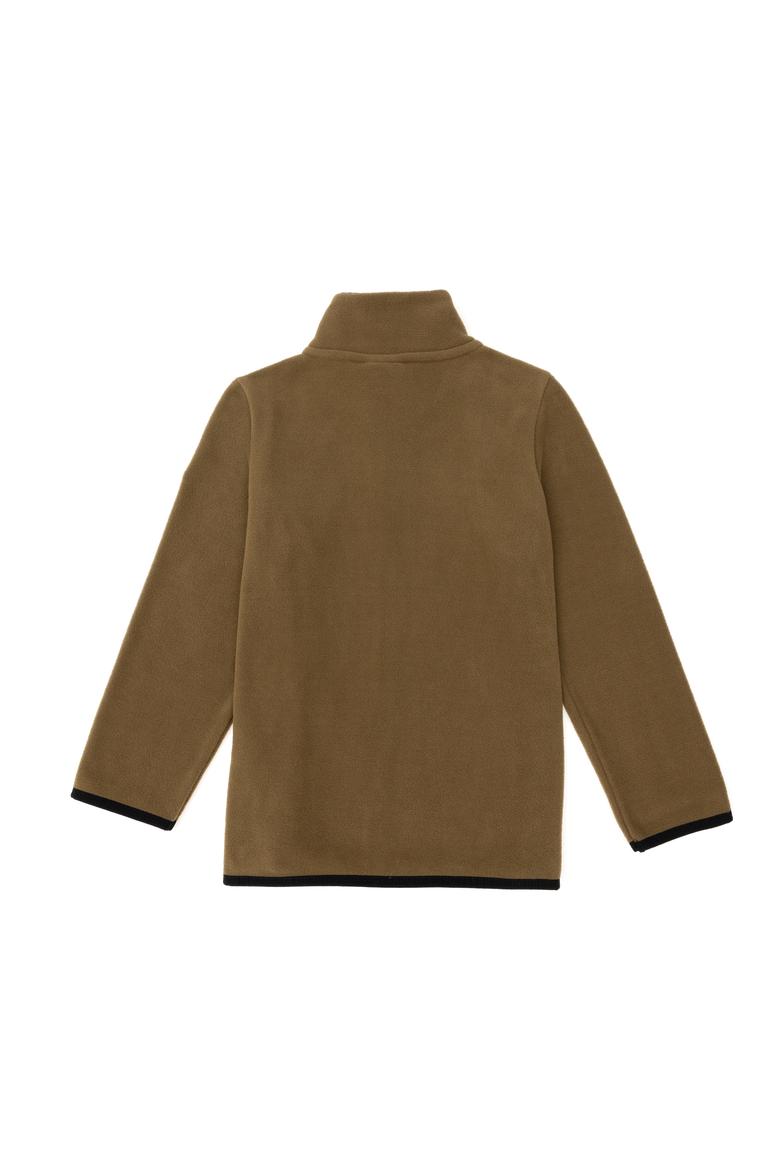 Erkek Çocuk Fermuarlı Haki Polar Sweatshirt - 50298067030