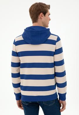 Erkek İndigo Sweatshirt - 50293357011