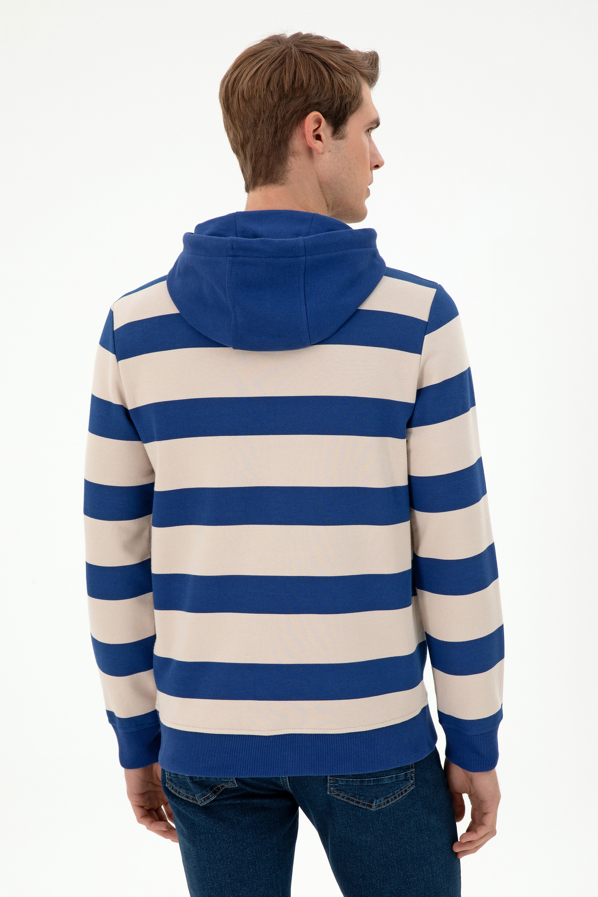 Erkek İndigo Sweatshirt