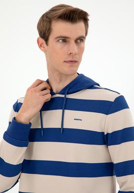 Erkek İndigo Sweatshirt - 50293357011