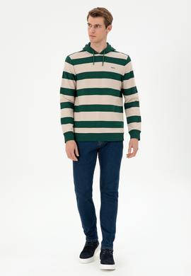 Erkek Koyu Yeşil Sweatshirt - 50293357046