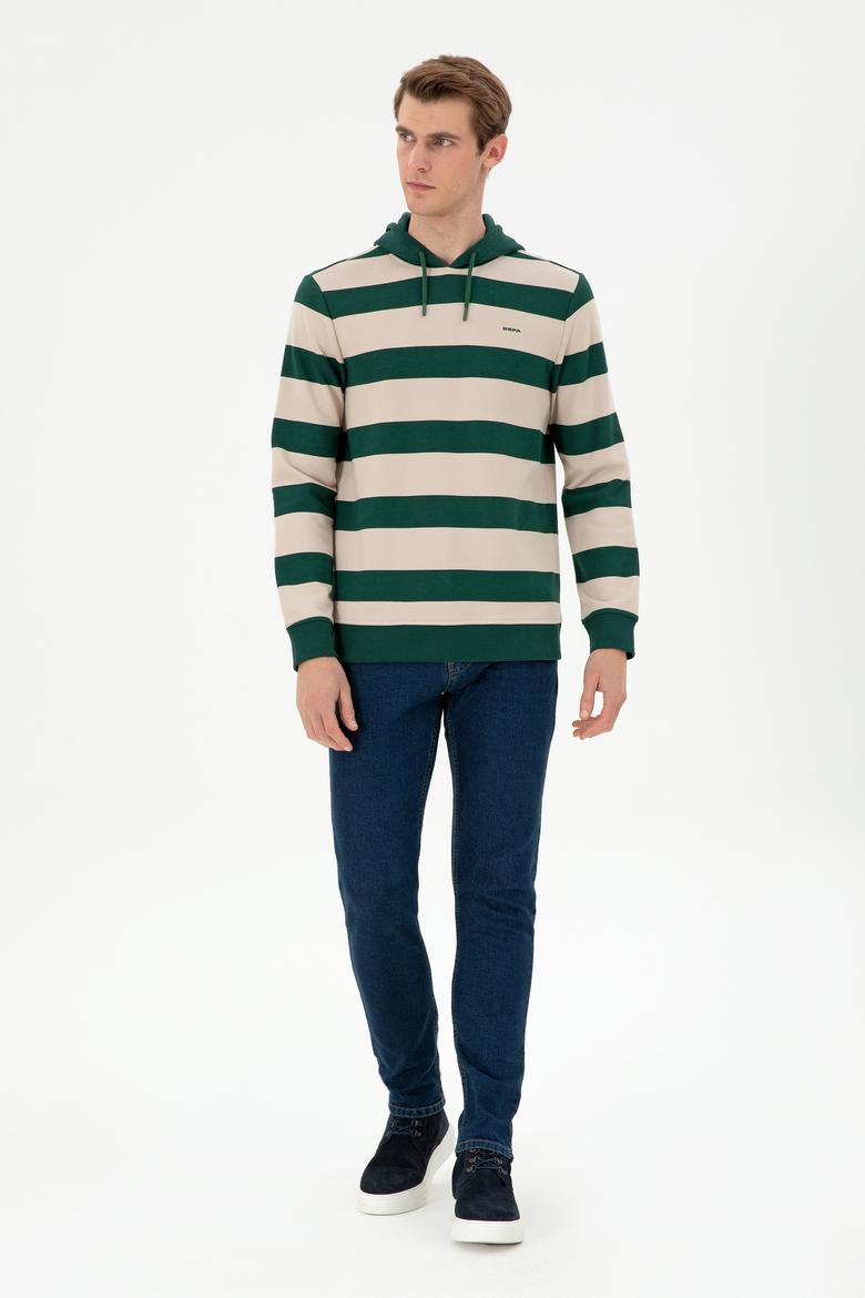 Erkek Koyu Yeşil Sweatshirt - 50293357046