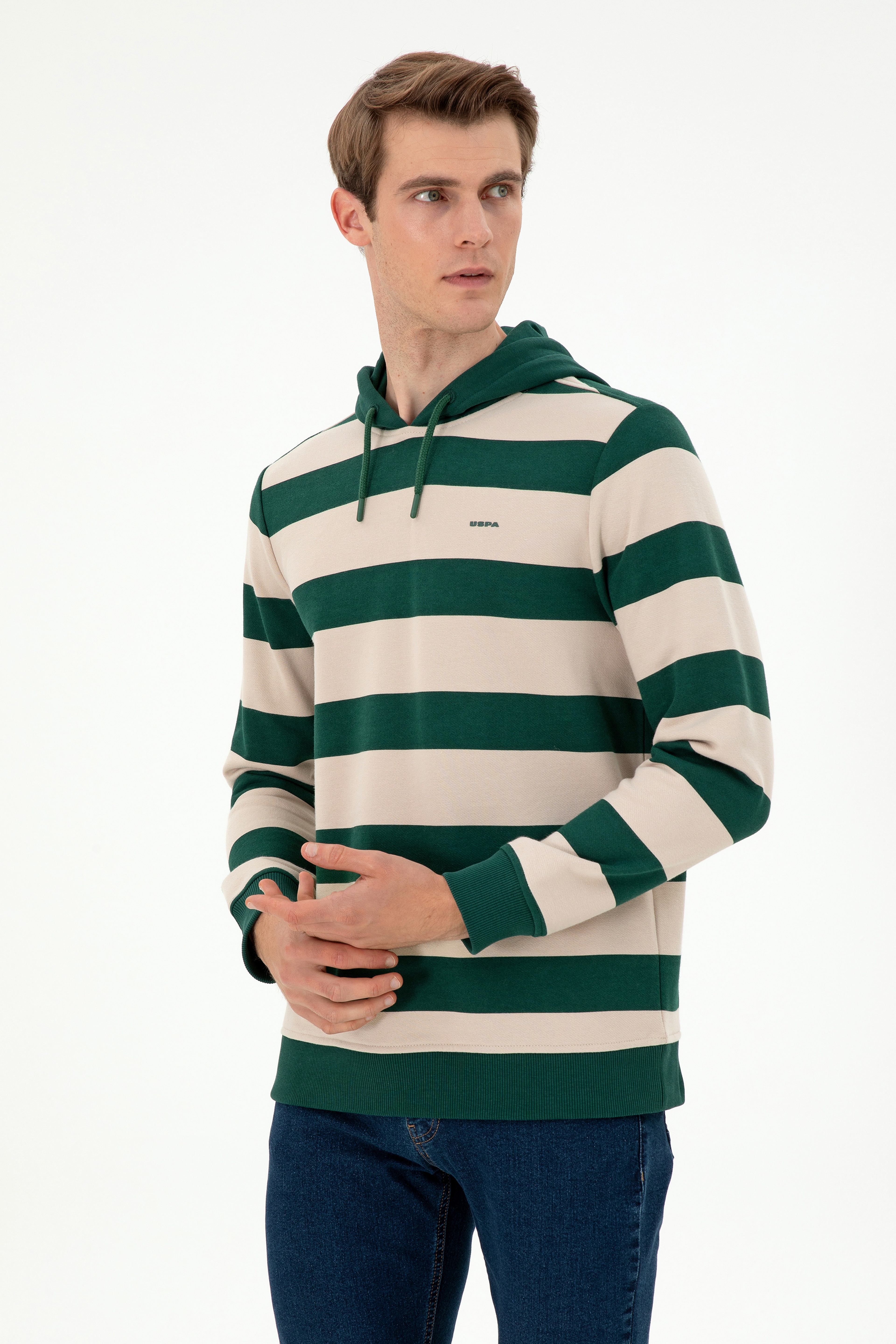 Erkek Koyu Yeşil Sweatshirt - Image 1