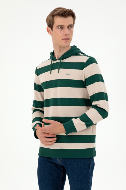 Erkek Koyu Yeşil Sweatshirt
