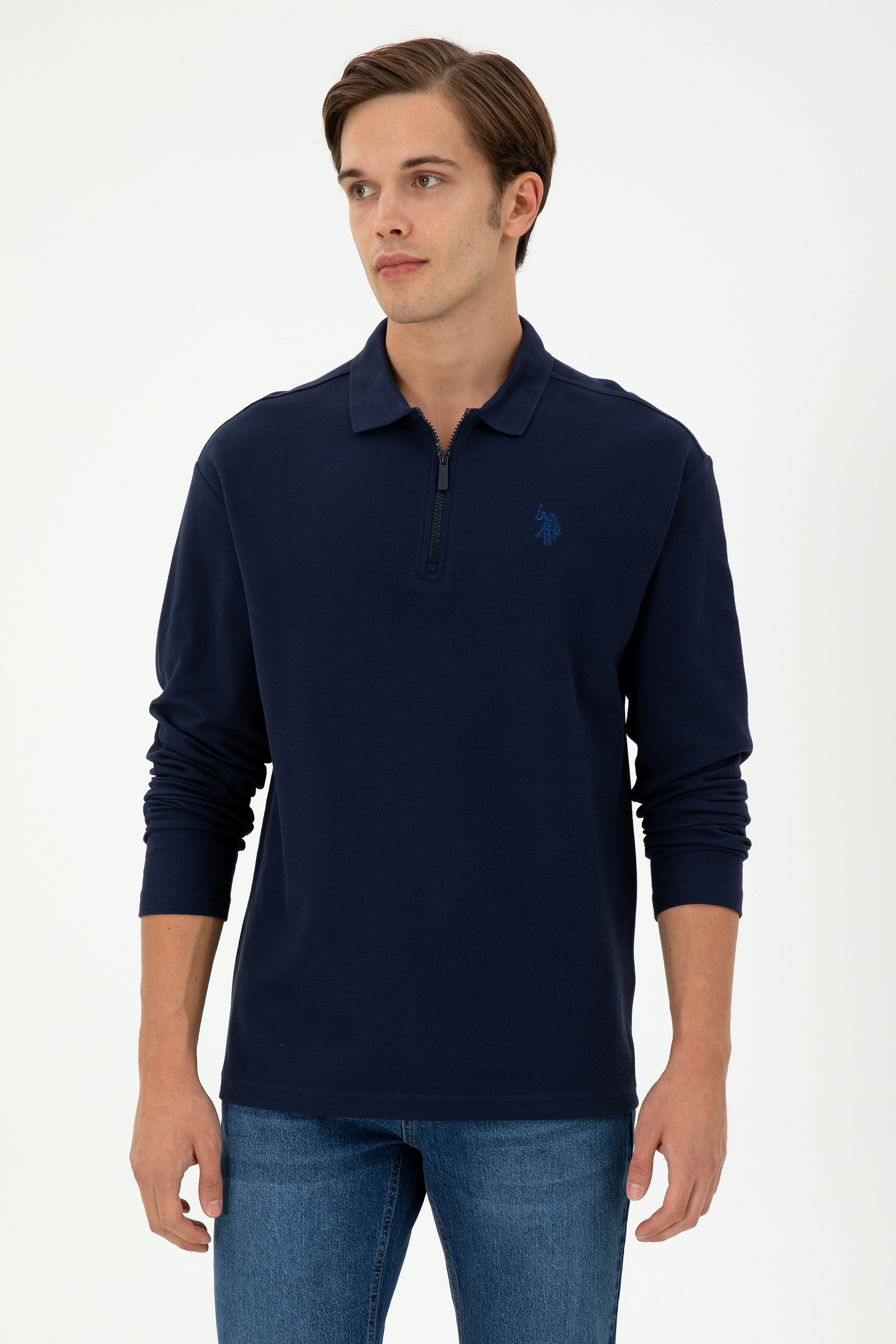Erkek Lacivert Sweatshirt - Image 1