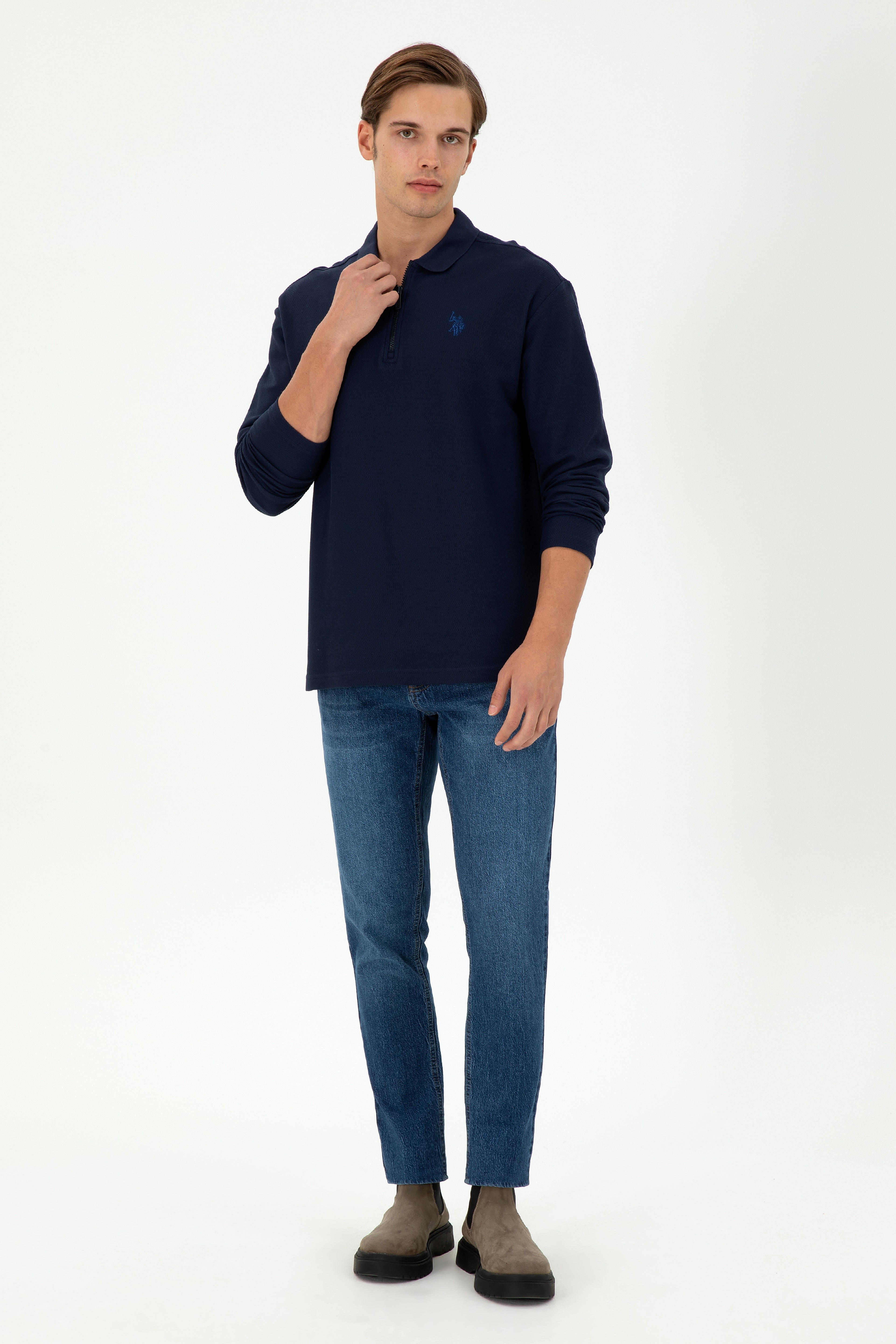 Erkek Lacivert Sweatshirt