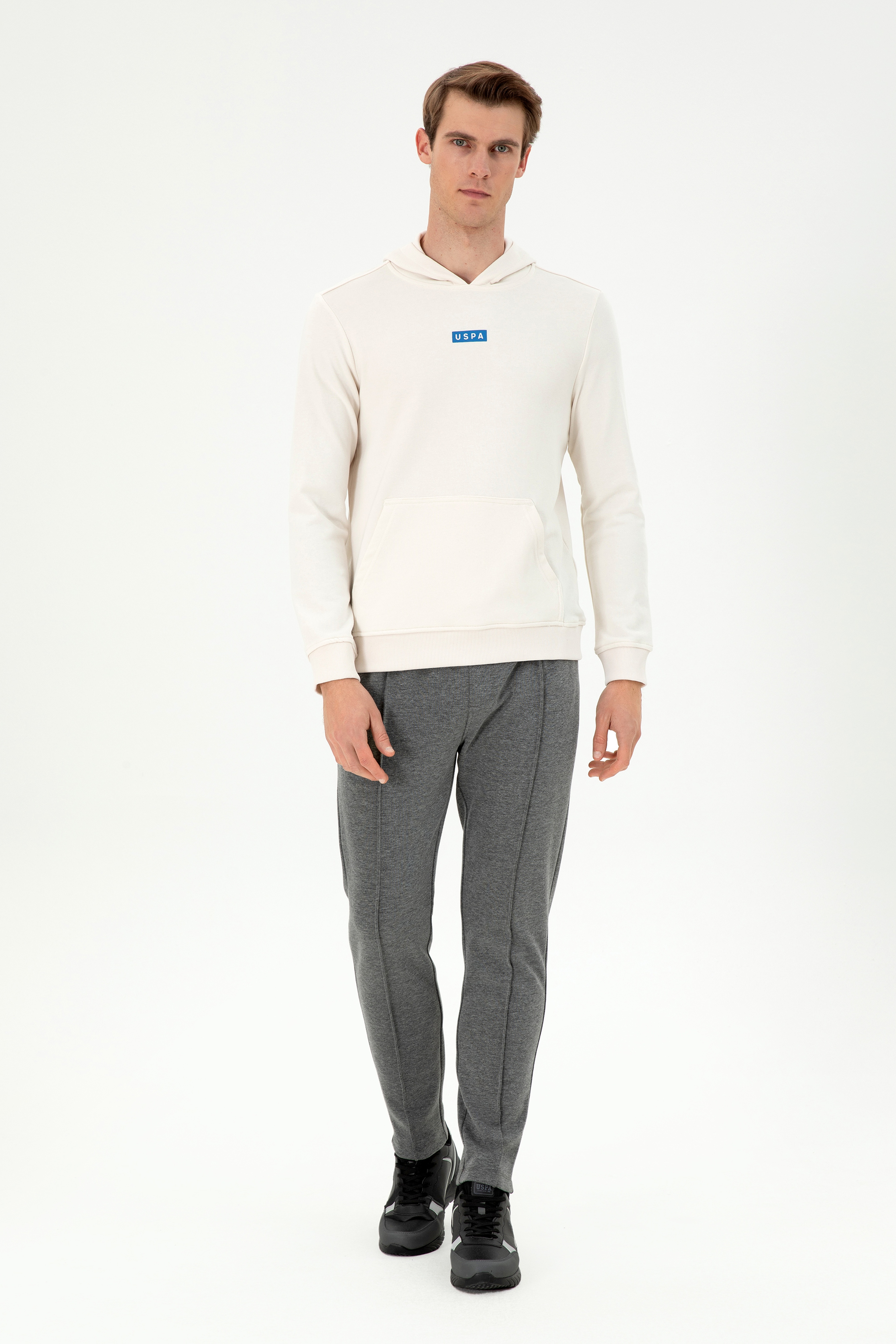 Erkek Krem Sweatshirt - Image 4