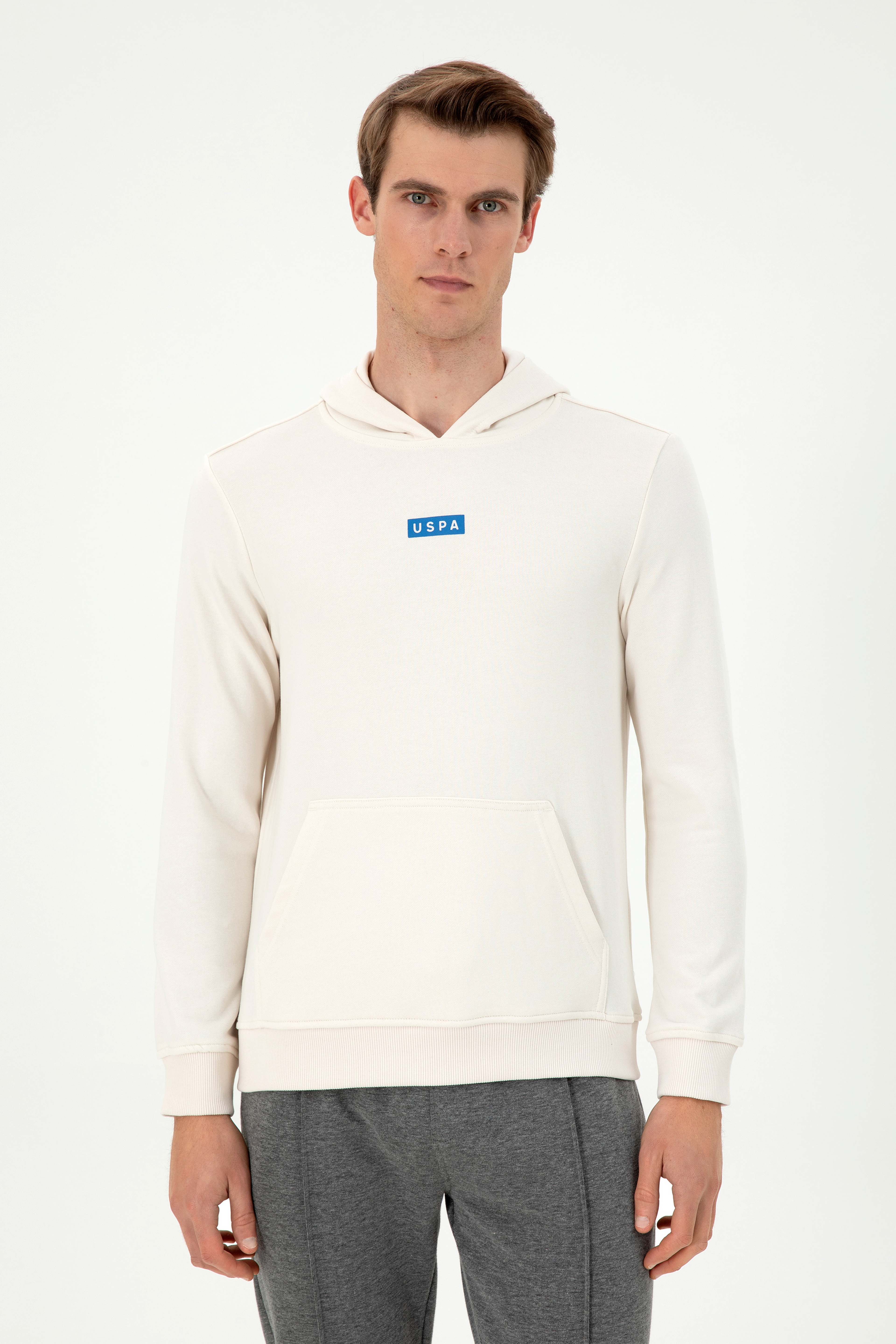 Erkek Krem Sweatshirt - Image 3