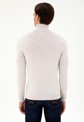 Erkek Taş Melanj Basic Kazak - 50293523059