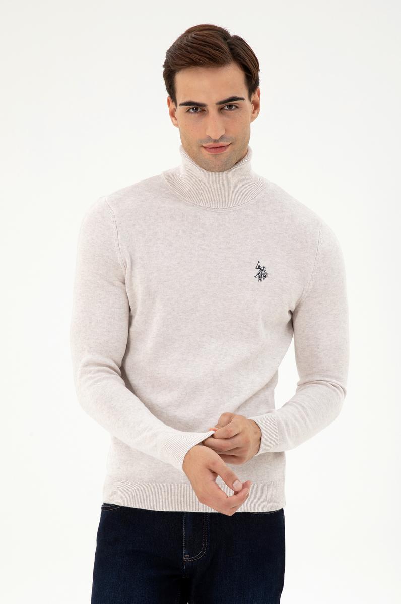 Erkek Taş Melanj Basic Kazak