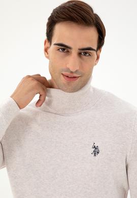 Erkek Taş Melanj Basic Kazak - 50293523059