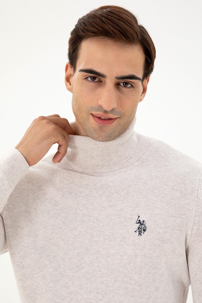 Erkek Taş Melanj Basic Kazak - 50293523059