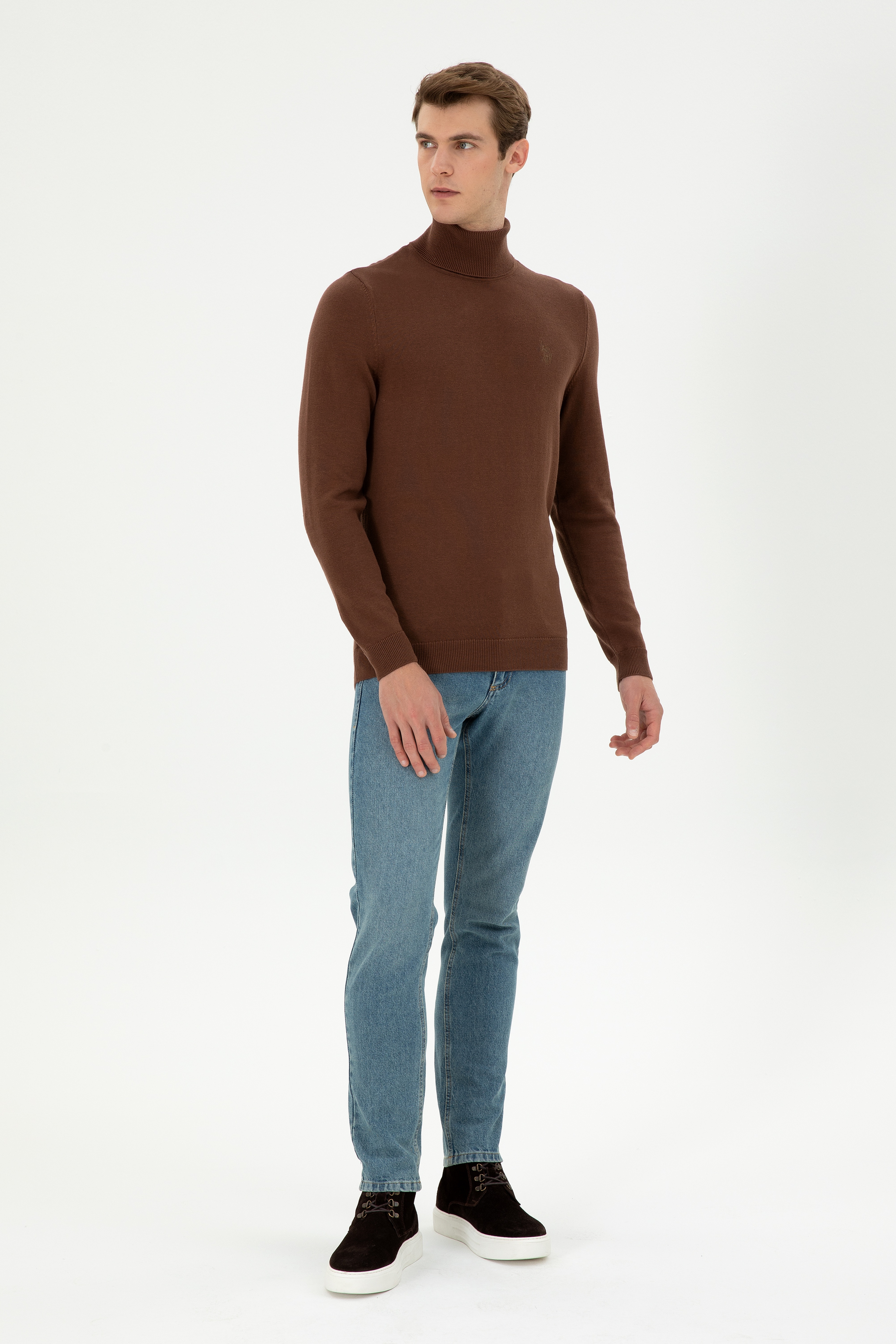 Erkek Kahverengi Basic Kazak - Image 4
