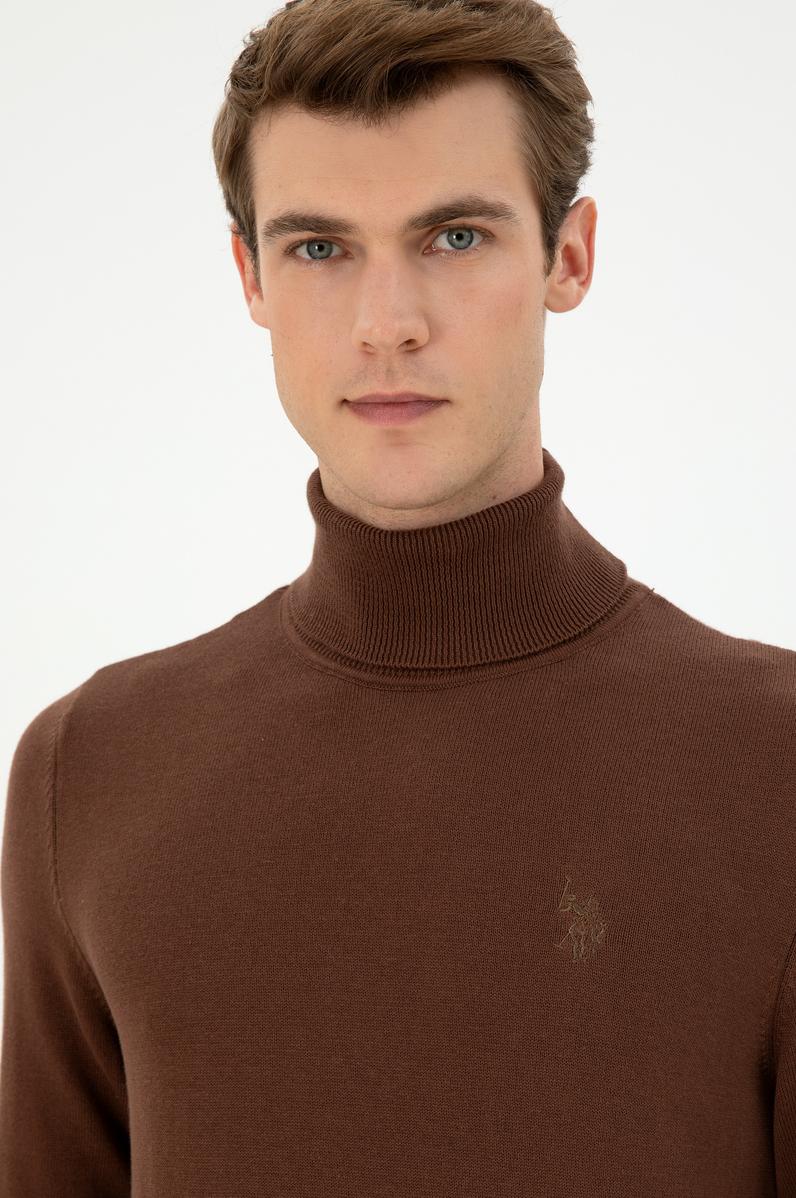 Erkek Kahverengi Basic Kazak