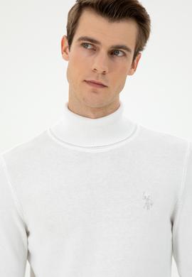 Erkek Beyaz Basic Kazak - 50294781026