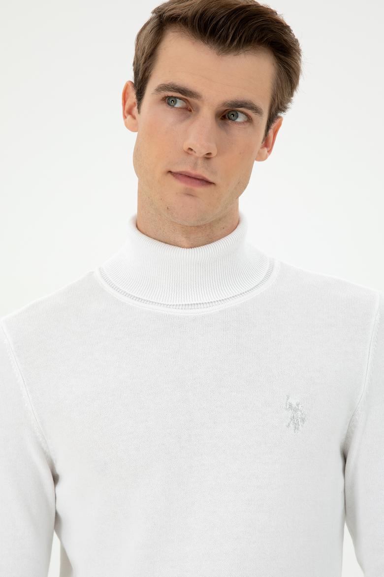 Erkek Beyaz Basic Kazak - 50294781026