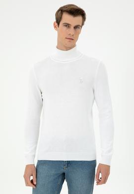 Erkek Beyaz Basic Kazak - 50294781026