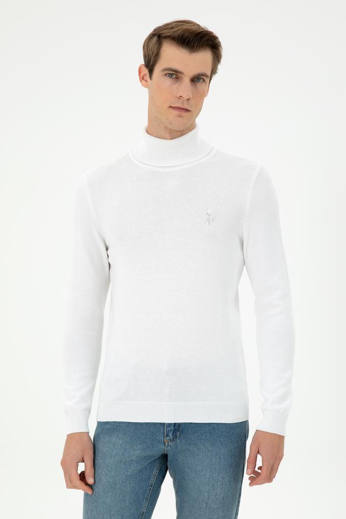 Erkek Beyaz Basic Kazak