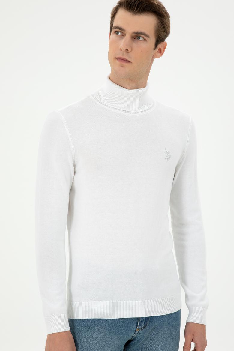 Erkek Beyaz Basic Kazak - 50294781026