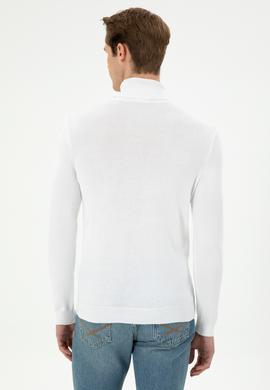 Erkek Beyaz Basic Kazak - 50294781026