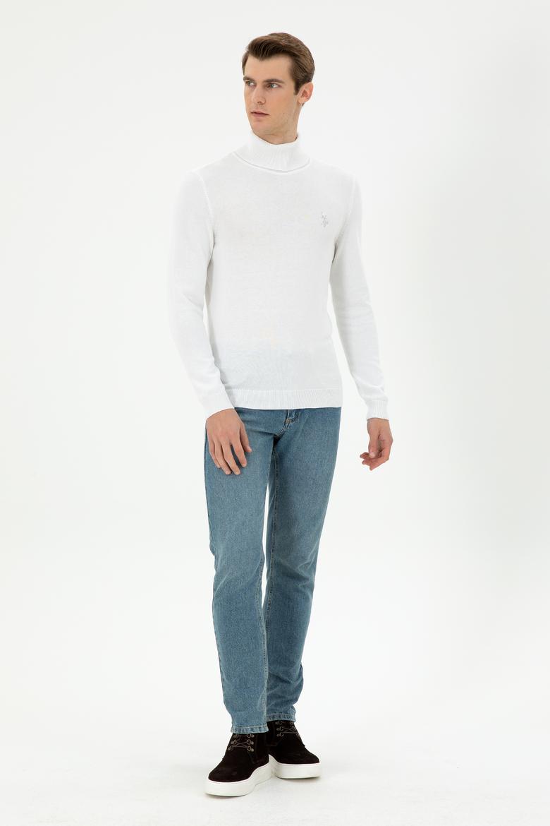 Erkek Beyaz Basic Kazak - 50294781026