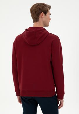 Erkek Bordo Basic Sweatshirt - 50298271039