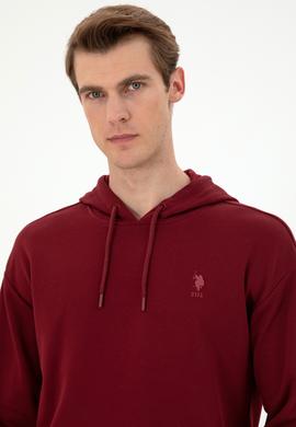 Erkek Bordo Basic Sweatshirt - 50298271039