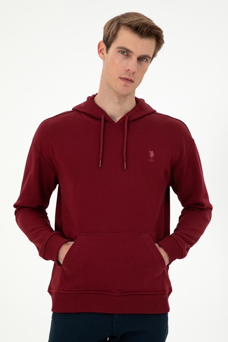 Erkek Bordo Basic Sweatshirt - 50298271039