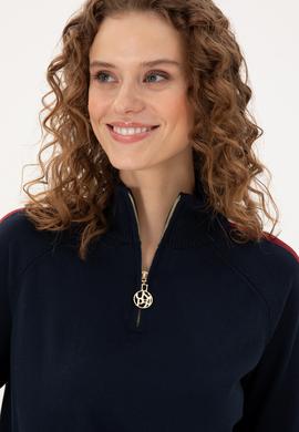 Kadın Lacivert V Yaka Kazak - 50297098006