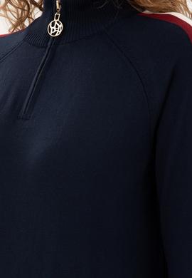 Kadın Lacivert V Yaka Kazak - 50297098006