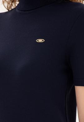 Kadın Lacivert Boğazlı Kazak - 50298029019