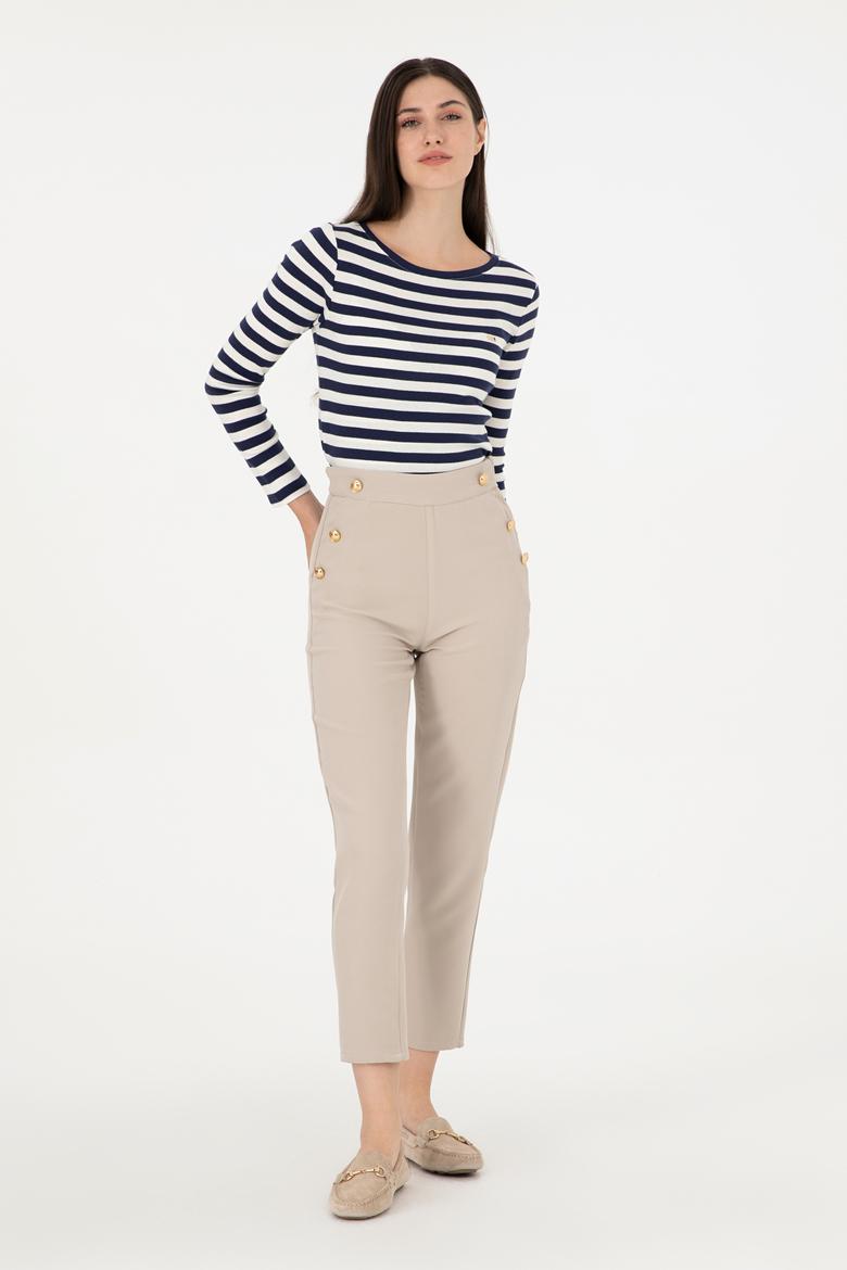 Kadın Taş Carrot Fit Kanvas Pantolon - 50298563005